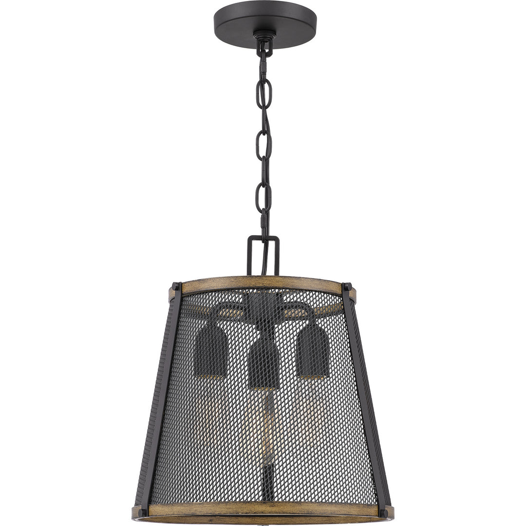 Quoizel - LIM1513MBK - Three Light Pendant - Lindstrom - Matte Black