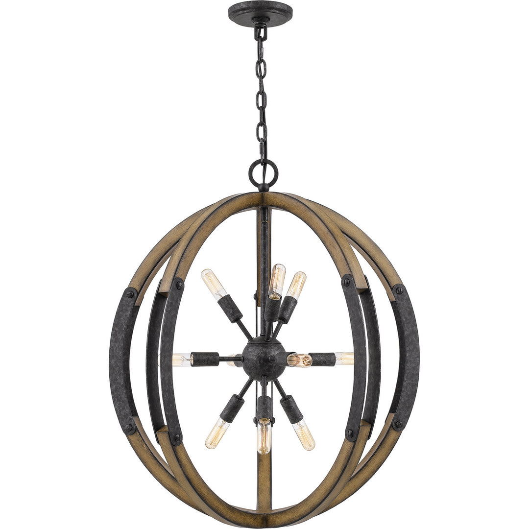 Quoizel - QOP5181OK - Ten Light Pendant - Babaton - Old Black Finish