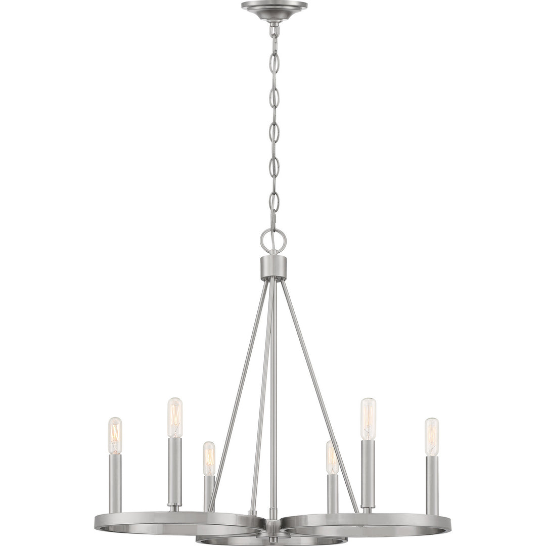 Quoizel - RVV5026BN - Six Light Chandelier - Revival - Brushed Nickel