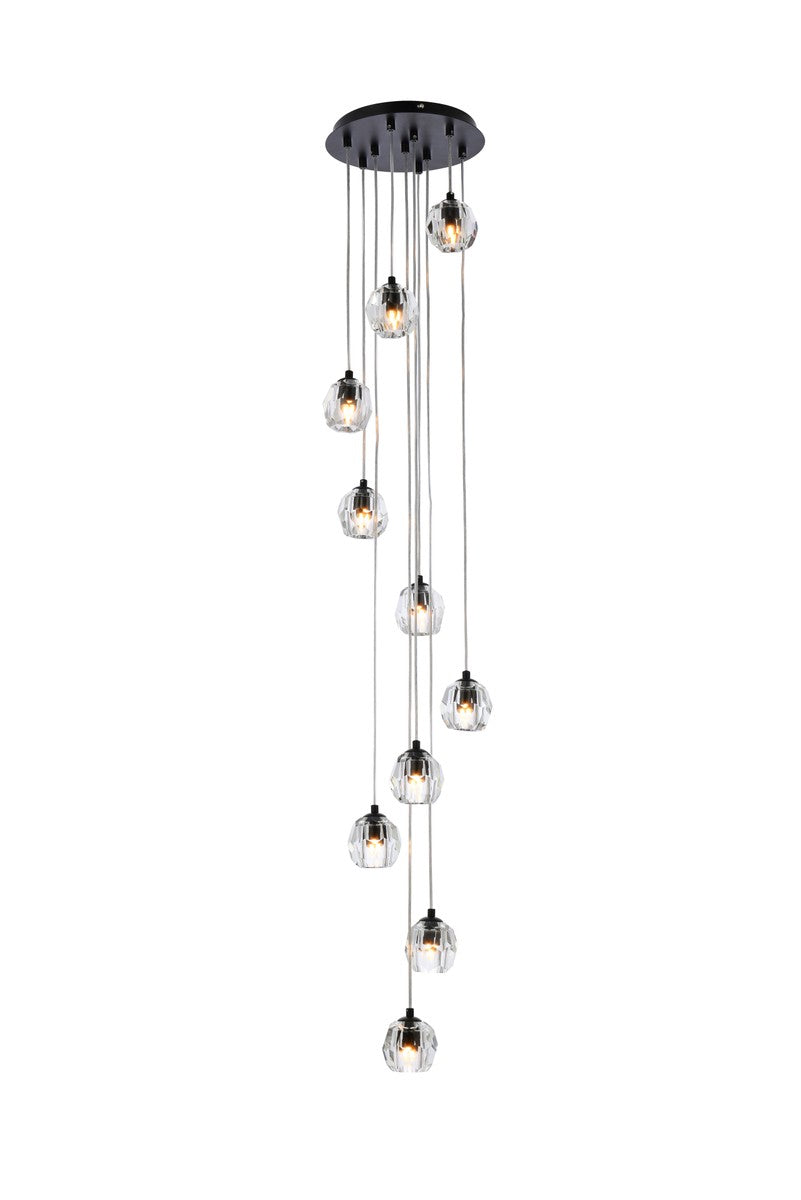 Guisseppe Designs - 3505G11BK - LED Pendant - Eren - Black