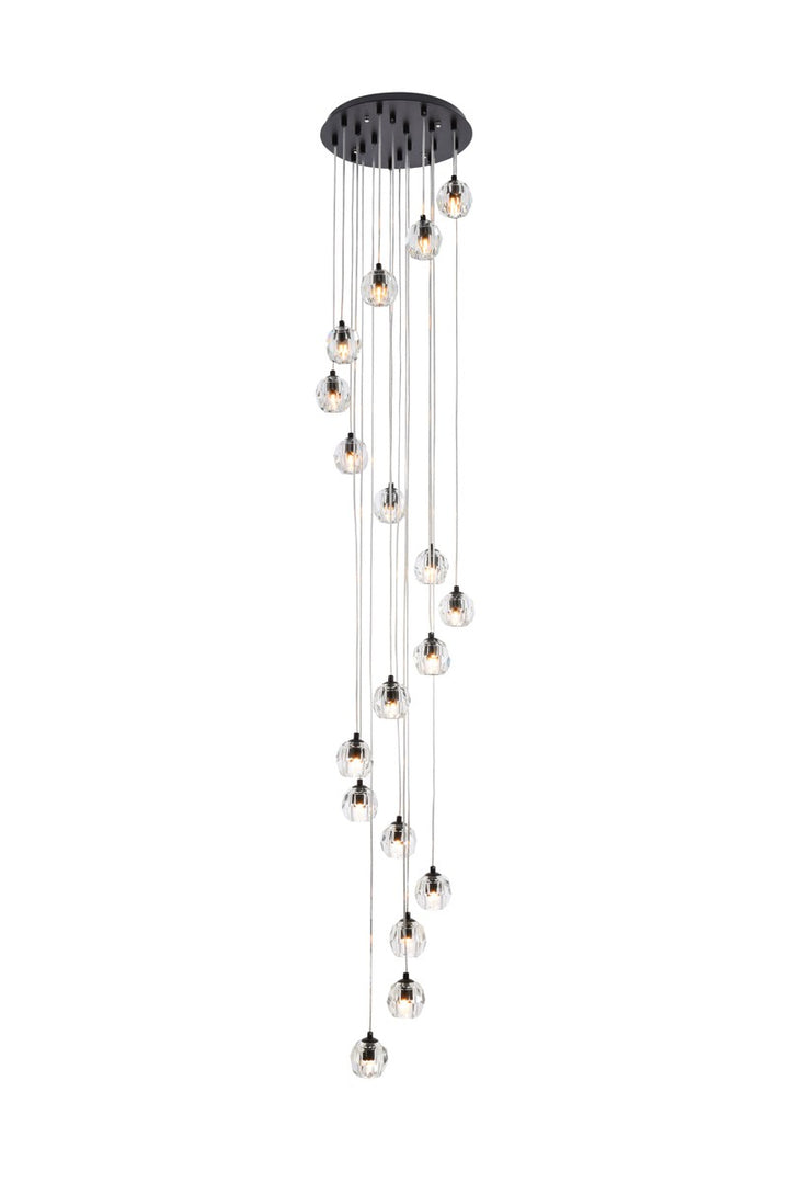 Guisseppe Designs - 3505G15BK - LED Pendant - Eren - Black