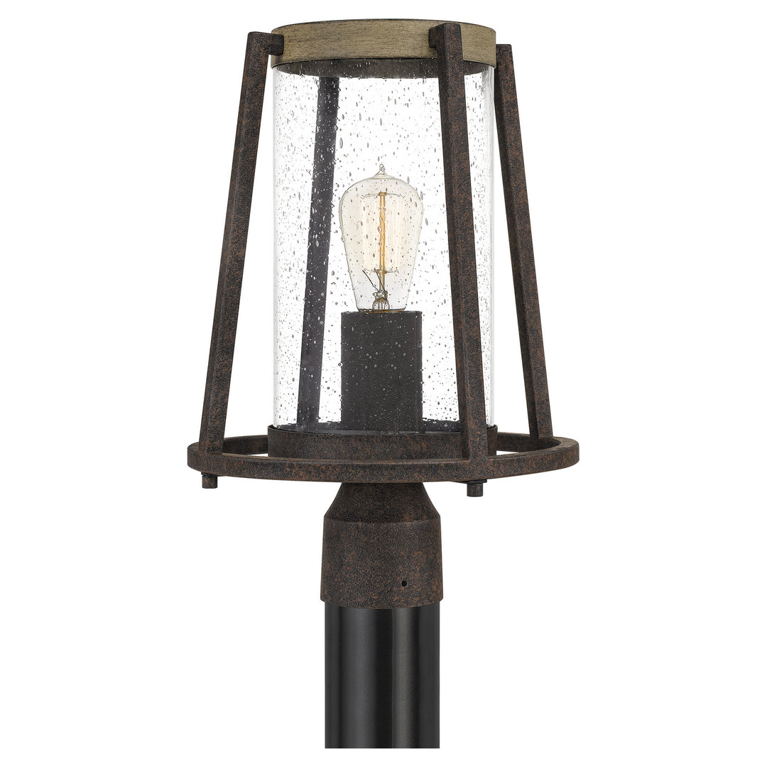 Quoizel - BRT9011RK - One Light Outdoor Post Mount - Brockton - Rustic Black