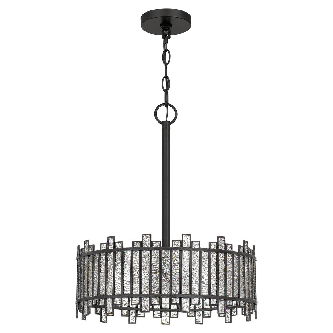 Quoizel - HRT2816MBK - Three Light Pendant - Hartman - Matte Black