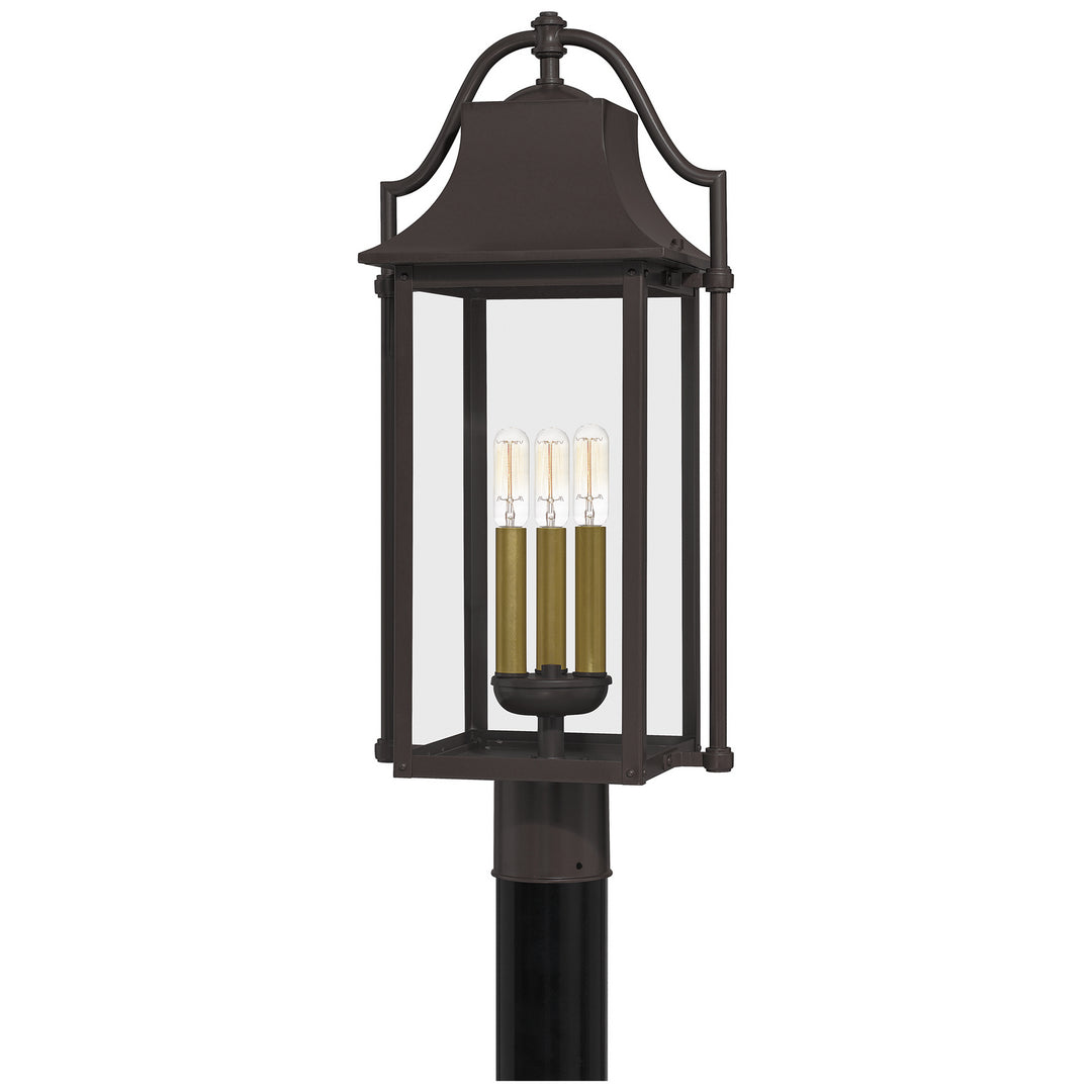 Quoizel - MAN9011WT - Three Light Outdoor Post Mount - Manning - Western Bronze