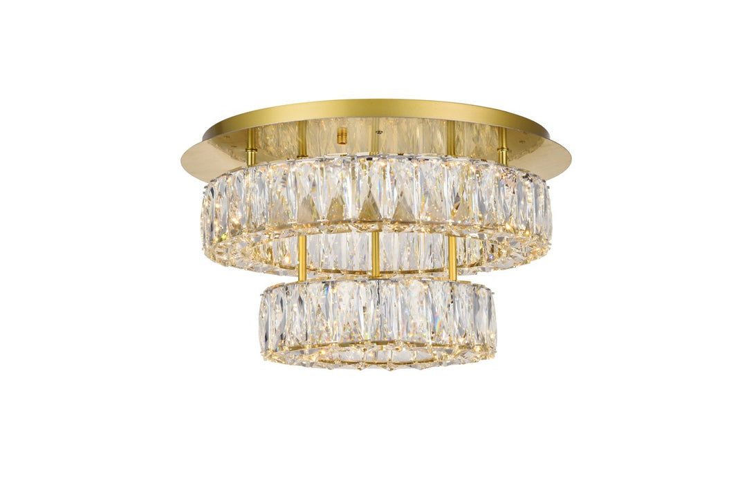 Guisseppe Designs - 3503F18L2G - LED Flush Mount - Monroe - Gold