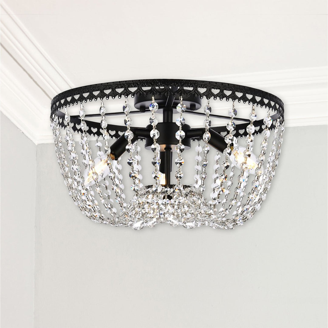 Guisseppe Designs - 1112F16BK - Three Light Flush Mount - Kylie - Black