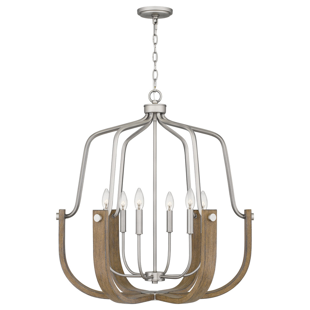 Quoizel - CIS5028AN - Six Light Chandelier - Challis - Antique Nickel