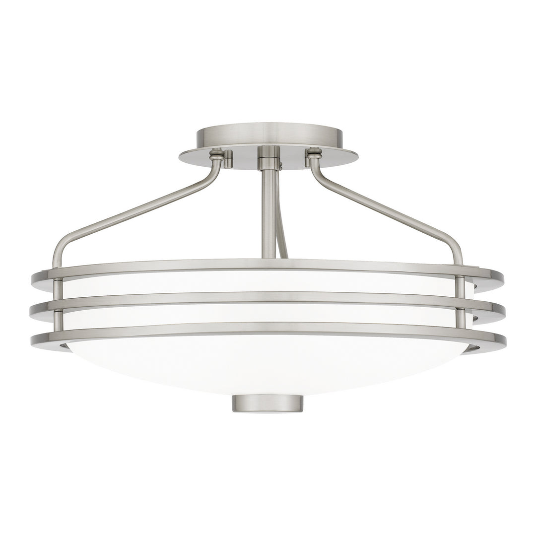 Quoizel - EML1716BN - Three Light Semi Flush Mount - Emile - Brushed Nickel