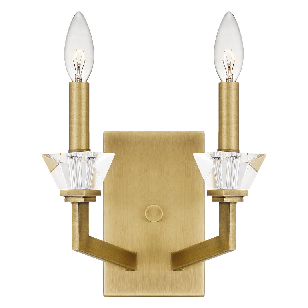 Quoizel - LOT8708AB - Two Light Wall Sconce - Lottie - Aged Brass