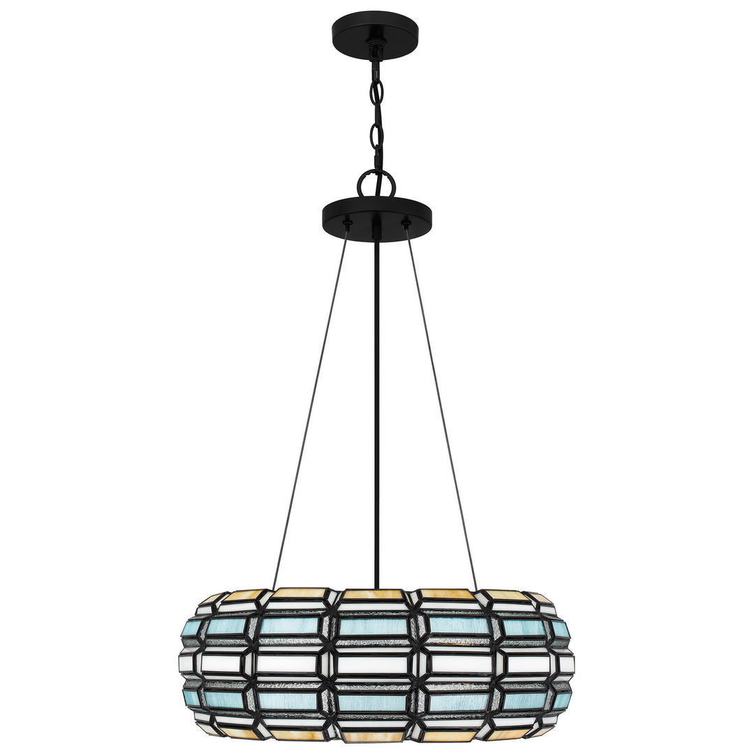 Quoizel - TF5334MBK - Three Light Pendant - Shanghai - Matte Black