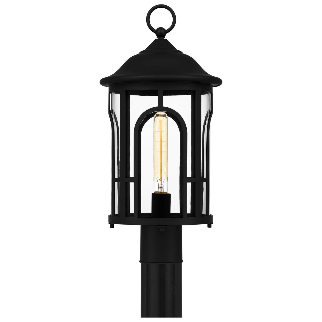 Quoizel - BRM9009MBK - One Light Outdoor Post Mount - Brampton - Matte Black