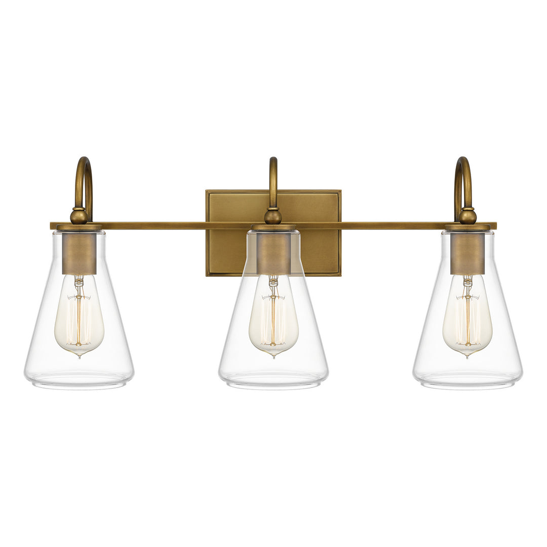 Quoizel - BYT8624WS - Three Light Bath - Boyton - Weathered Brass