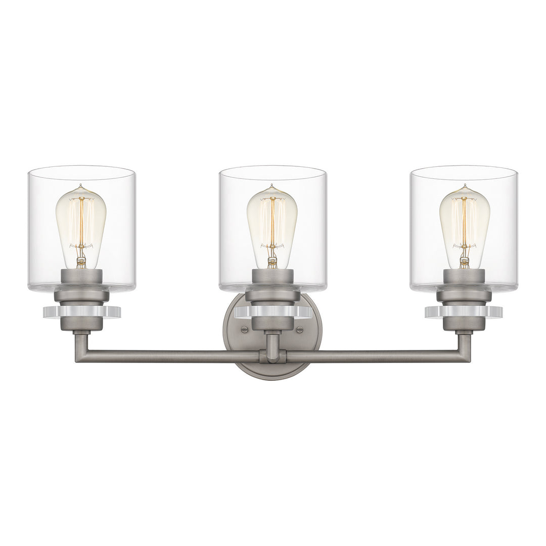 Quoizel - JSP8623AN - Three Light Bath - Jaspar - Antique Nickel