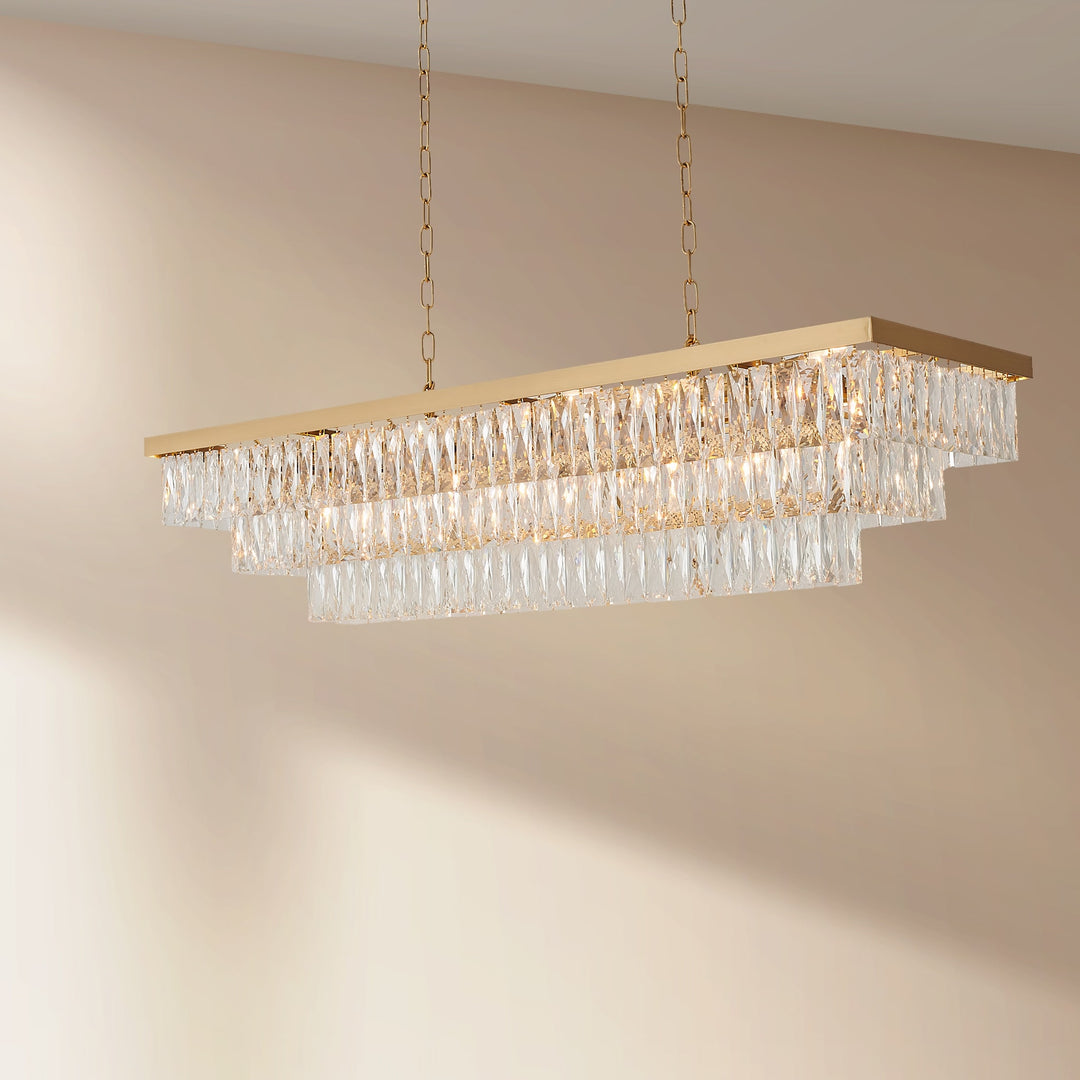 17 Light Chandelier in Gold by Bethel International