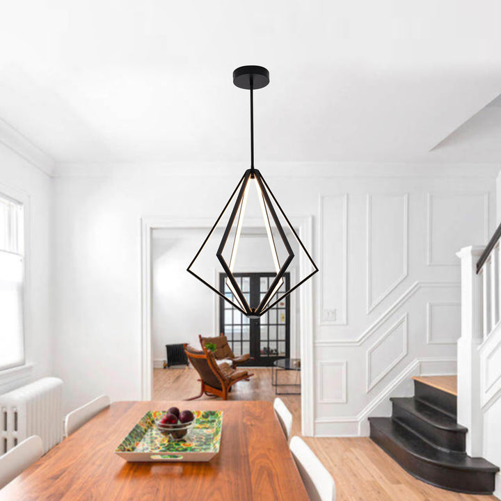 Lexington House  LED Chandelier  Black