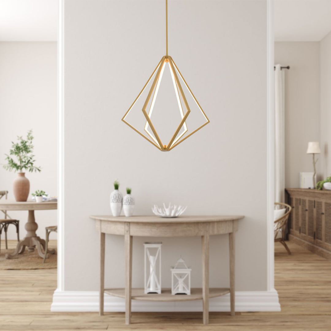 Lexington House  LED Chandelier  Gold