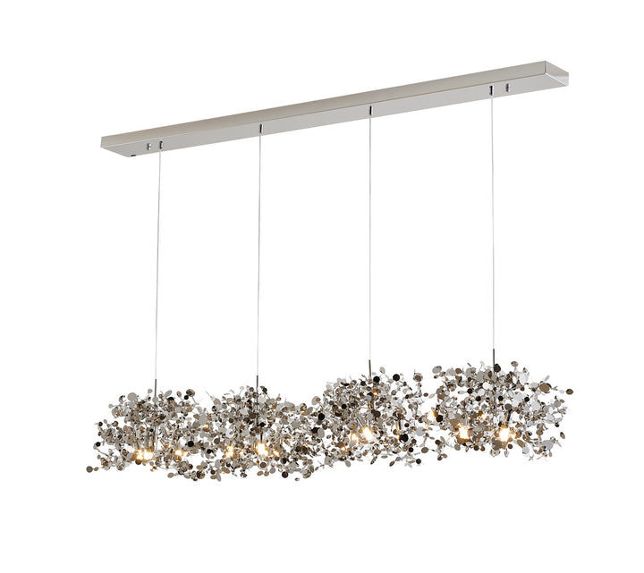 Lexington House - DLS109C63S - 12 Light Island Pendant - Silver