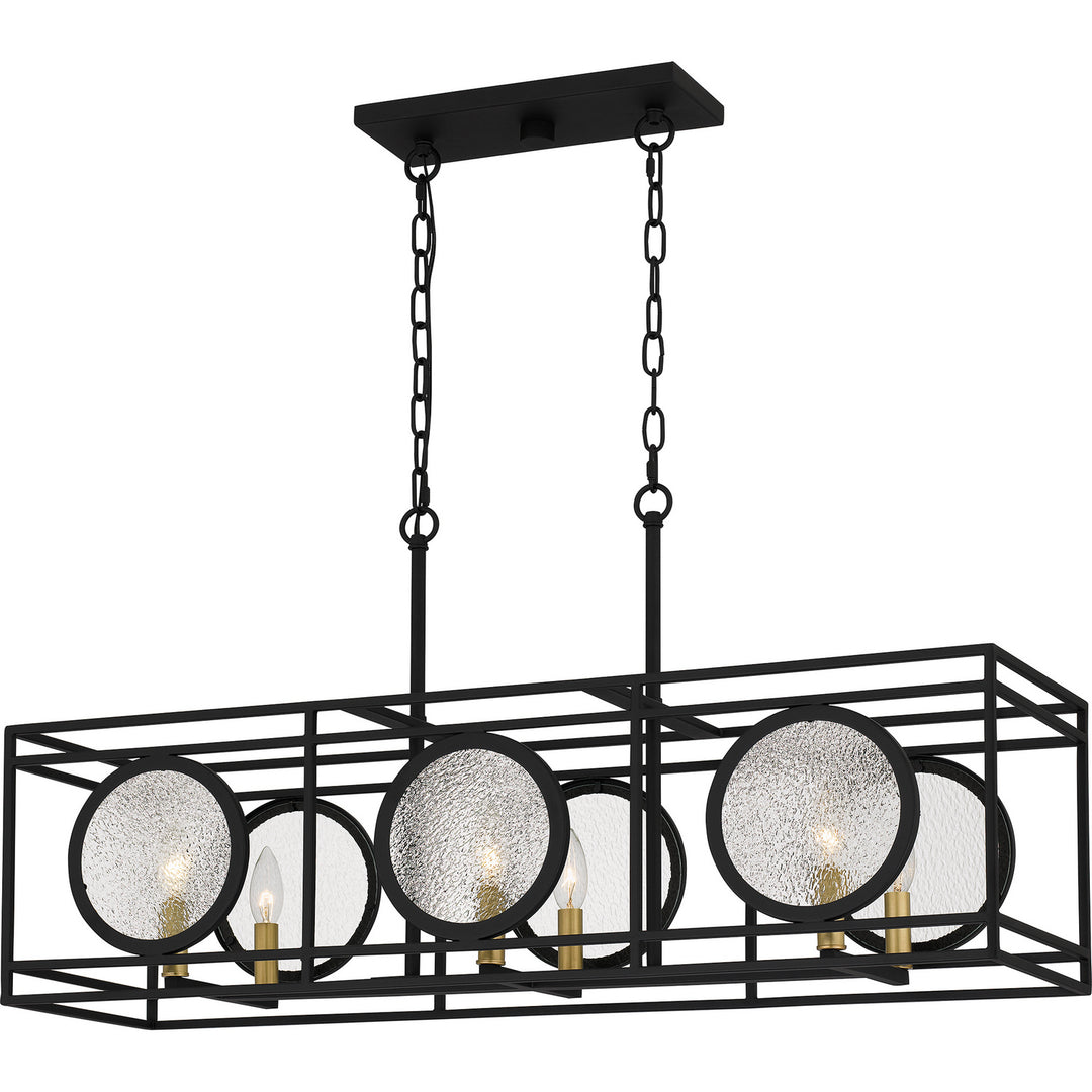 Quoizel - CHT636EK - Six Light Island Chandelier - Chalamont - Earth Black