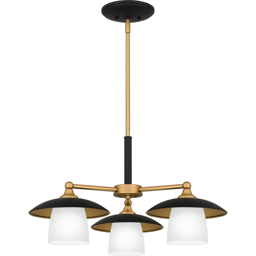 Quoizel - FYT5124EK - Three Light Chandelier - Fayette - Earth Black