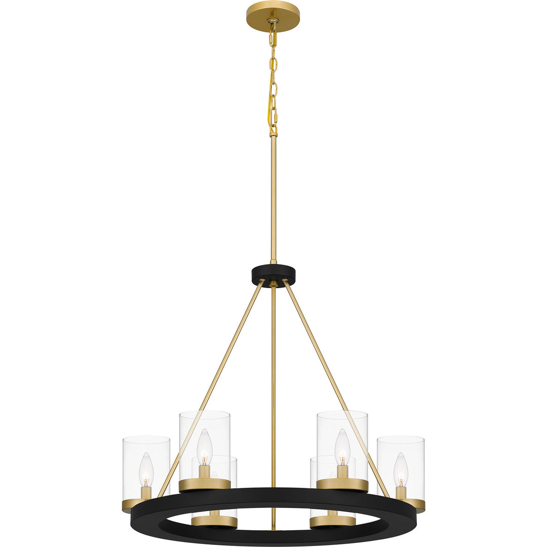 Quoizel - GRL5026MBK - Six Light Chandelier - Greeley - Matte Black