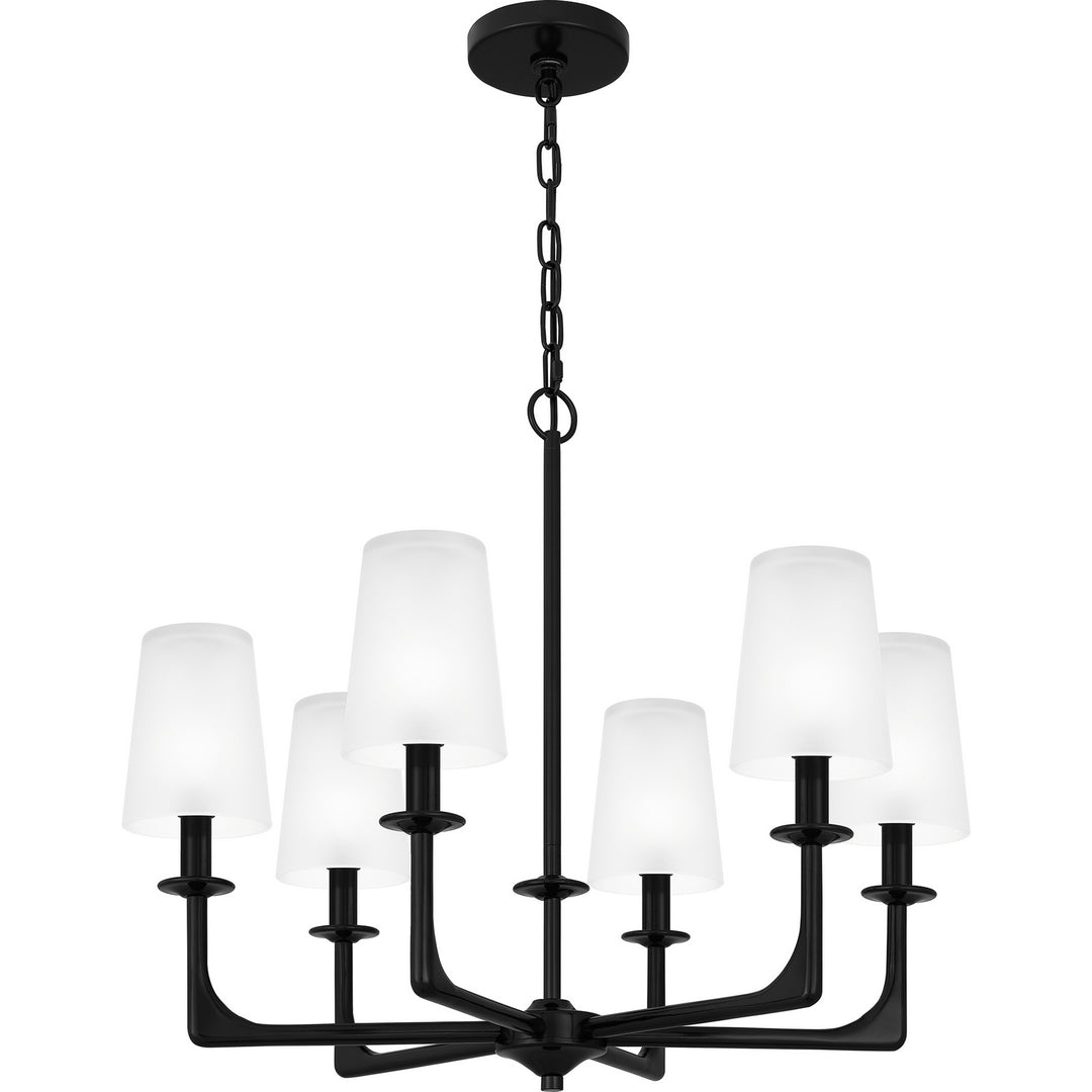 Quoizel - HOG5024K - Six Light Chandelier - Hough - Mystic Black