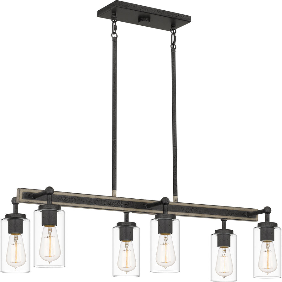 Quoizel - KEL3533DO - Six Light Island Chandelier - Kelleher - Distressed Iron