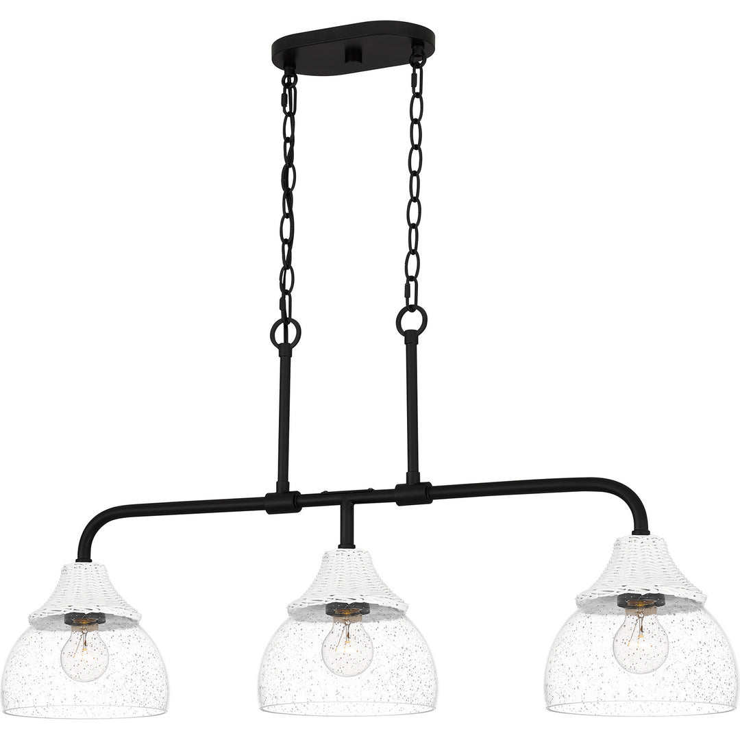 Quoizel - OTN336MBK - Three Light Island Chandelier - Otten - Matte Black