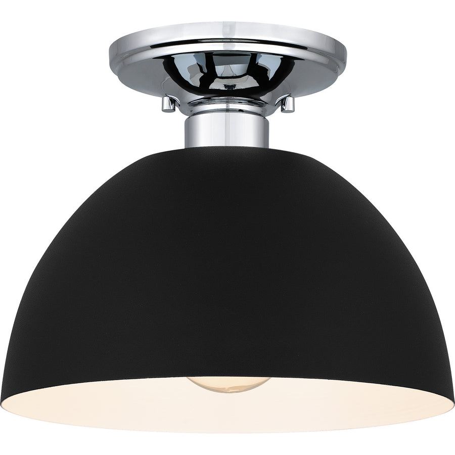 Quoizel - QSF5575EK - One Light Semi Flush Mount - Quoizel Semi-Flush Mount - Earth Black