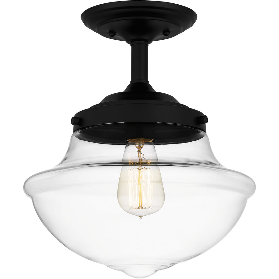 Quoizel - QSF5591MBK - One Light Semi Flush Mount - Quoizel Semi-Flush Mount - Matte Black