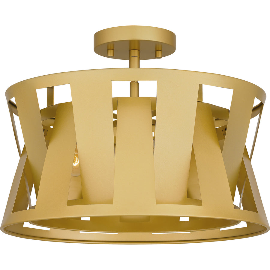 Quoizel - QSF5640SGD - Three Light Semi Flush Mount - Quoizel Semi-Flush Mount - Soft Gold