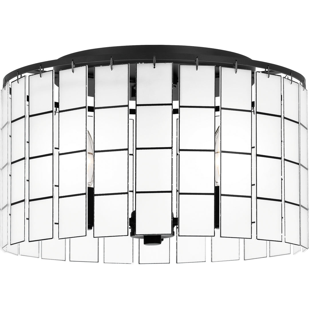 Quoizel - SGL1714MBK - Three Light Semi Flush Mount - Seigler - Matte Black
