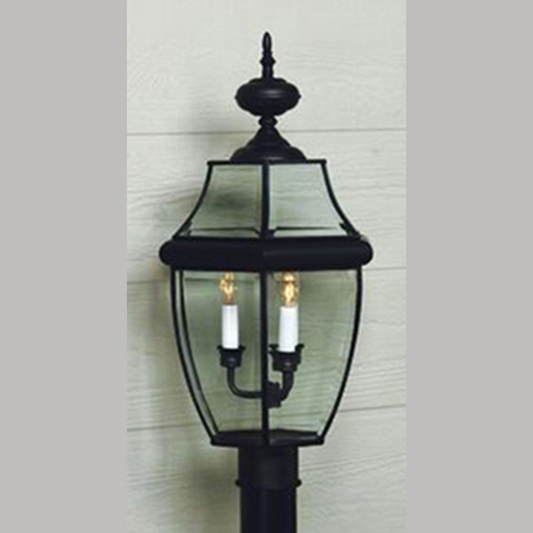 Quoizel - NY9045K - Four Light Outdoor Post Mount - Newbury - Mystic Black