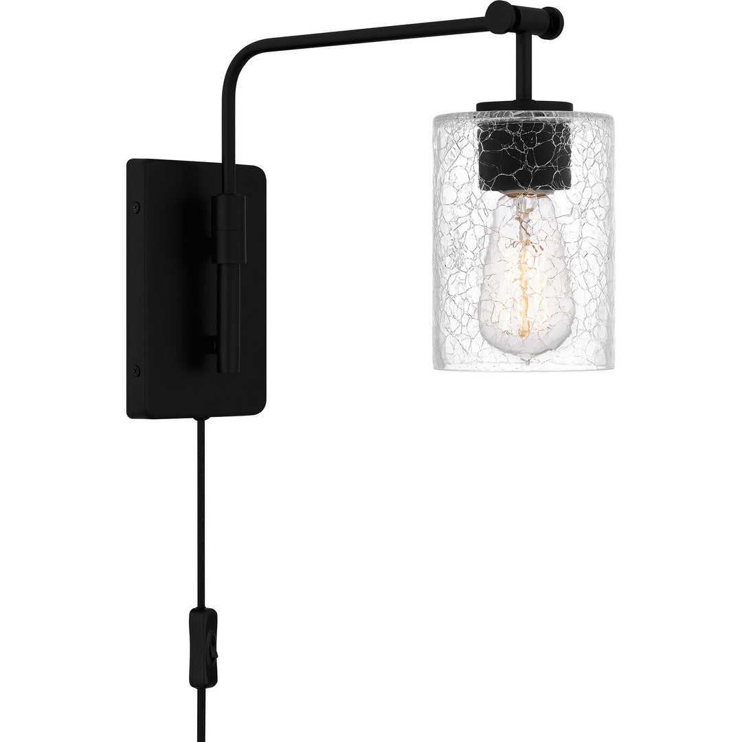 Quoizel - QW16134MBK - One Light Wall Sconce - Quoizel Wood - Matte Black