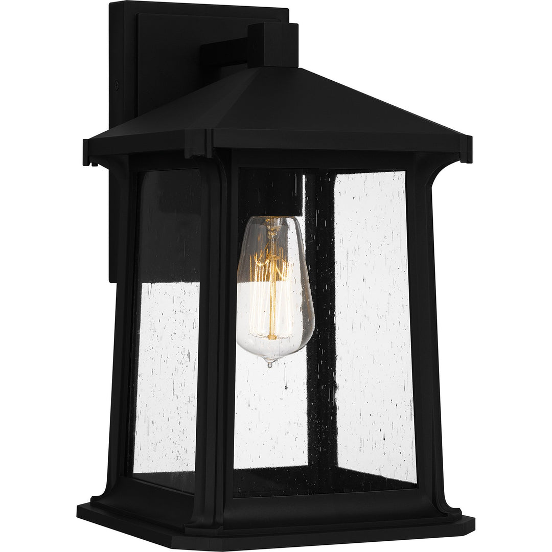 Quoizel - SAT8409MBK - One Light Outdoor Wall Mount - Satterfield - Matte Black