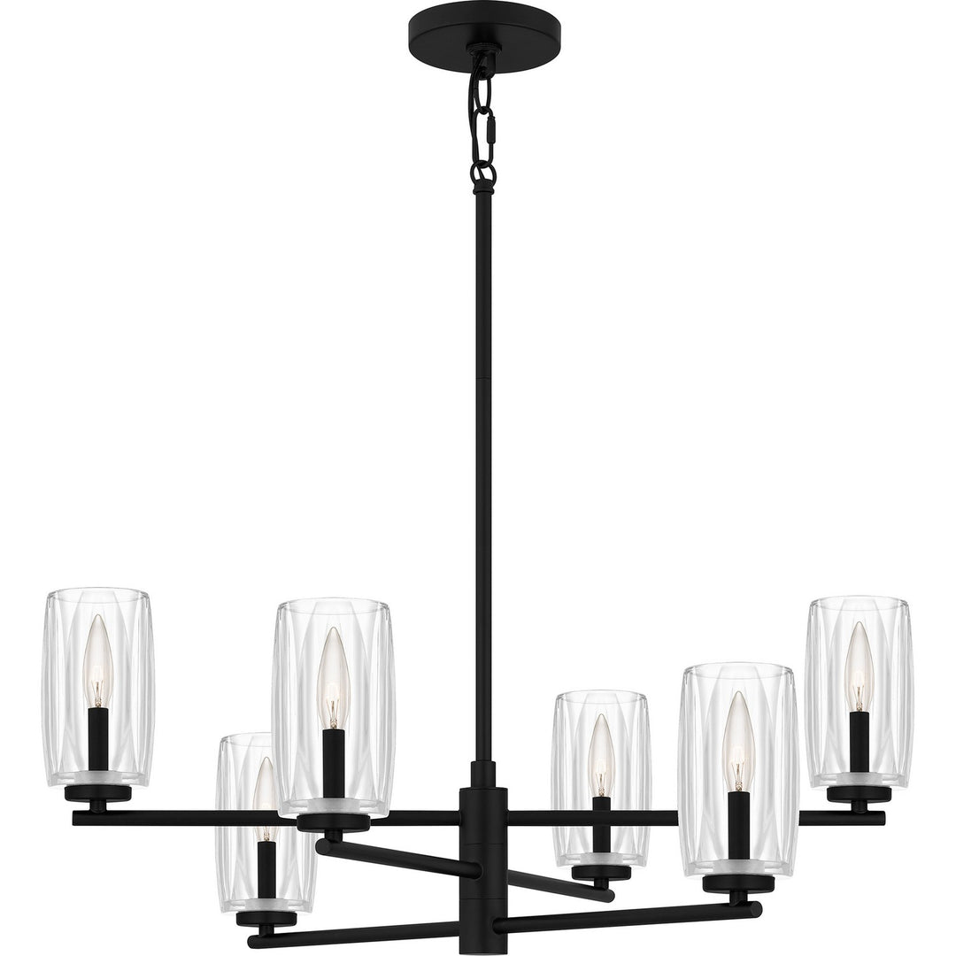 Quoizel - CUN5026MBK - Six Light Chandelier - Cunningham - Matte Black