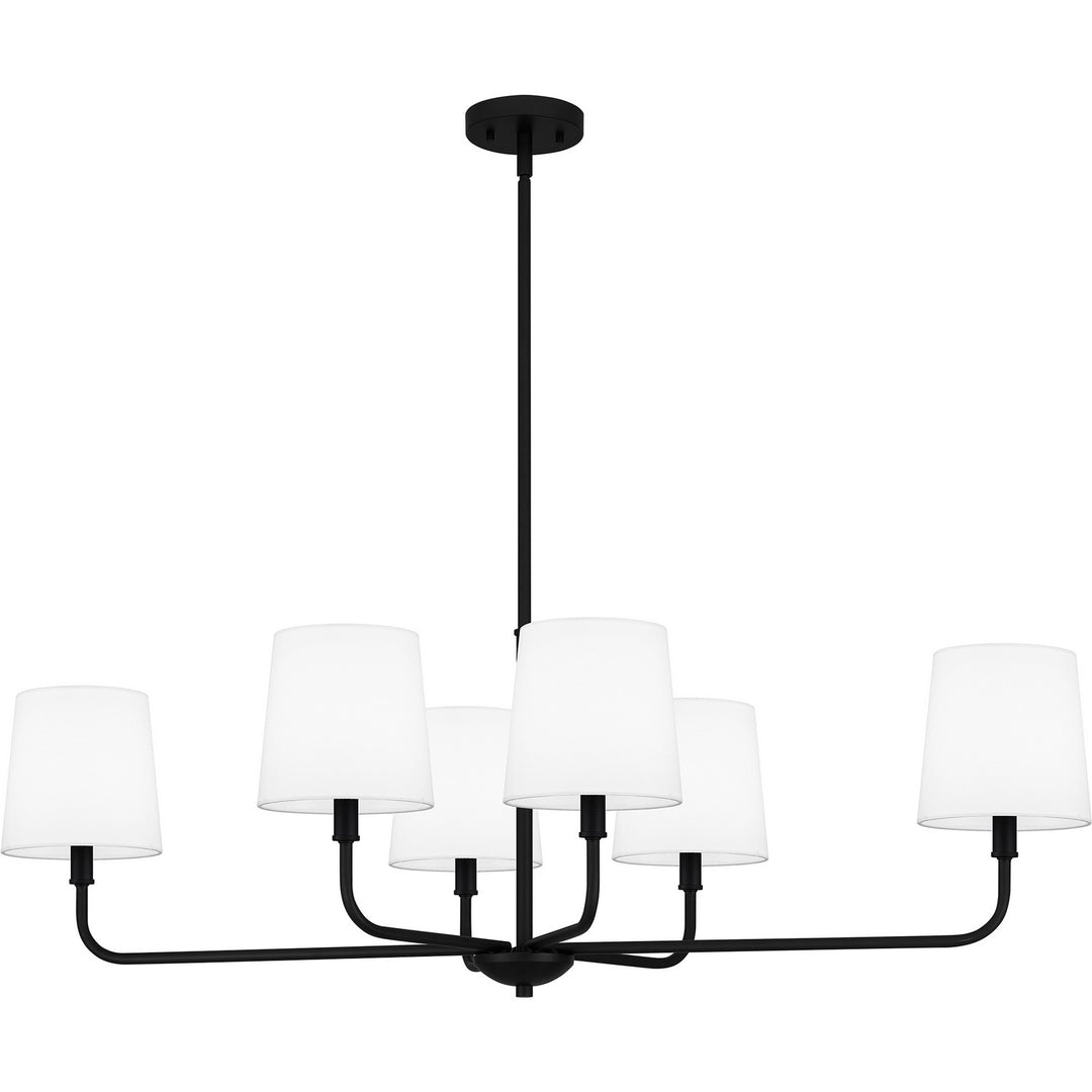 Quoizel - GGR642MBK - Six Light Linear Chandelier - Gallagher - Matte Black