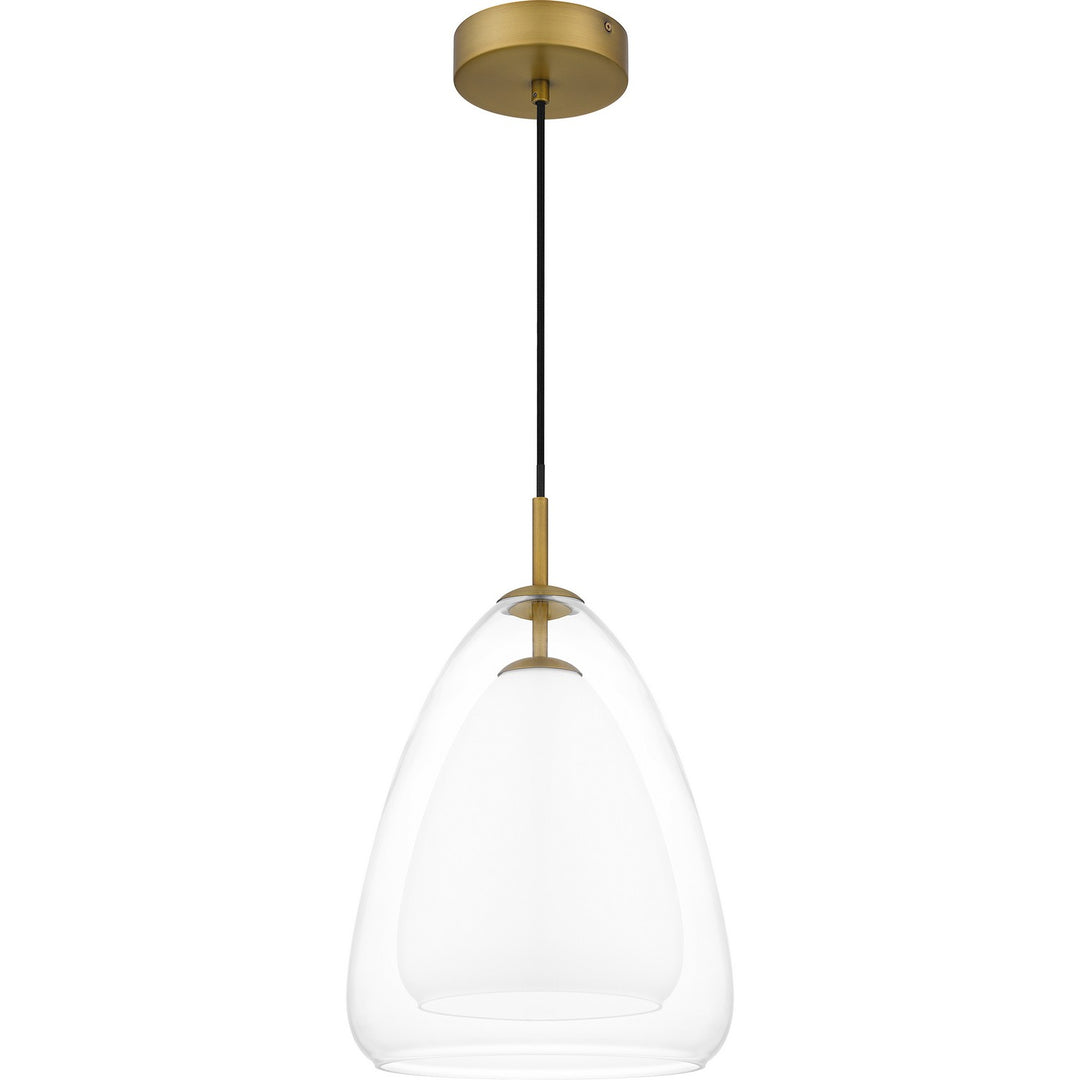 Quoizel - PCAER1511AB - One Light Pendant - Aero - Aged Brass