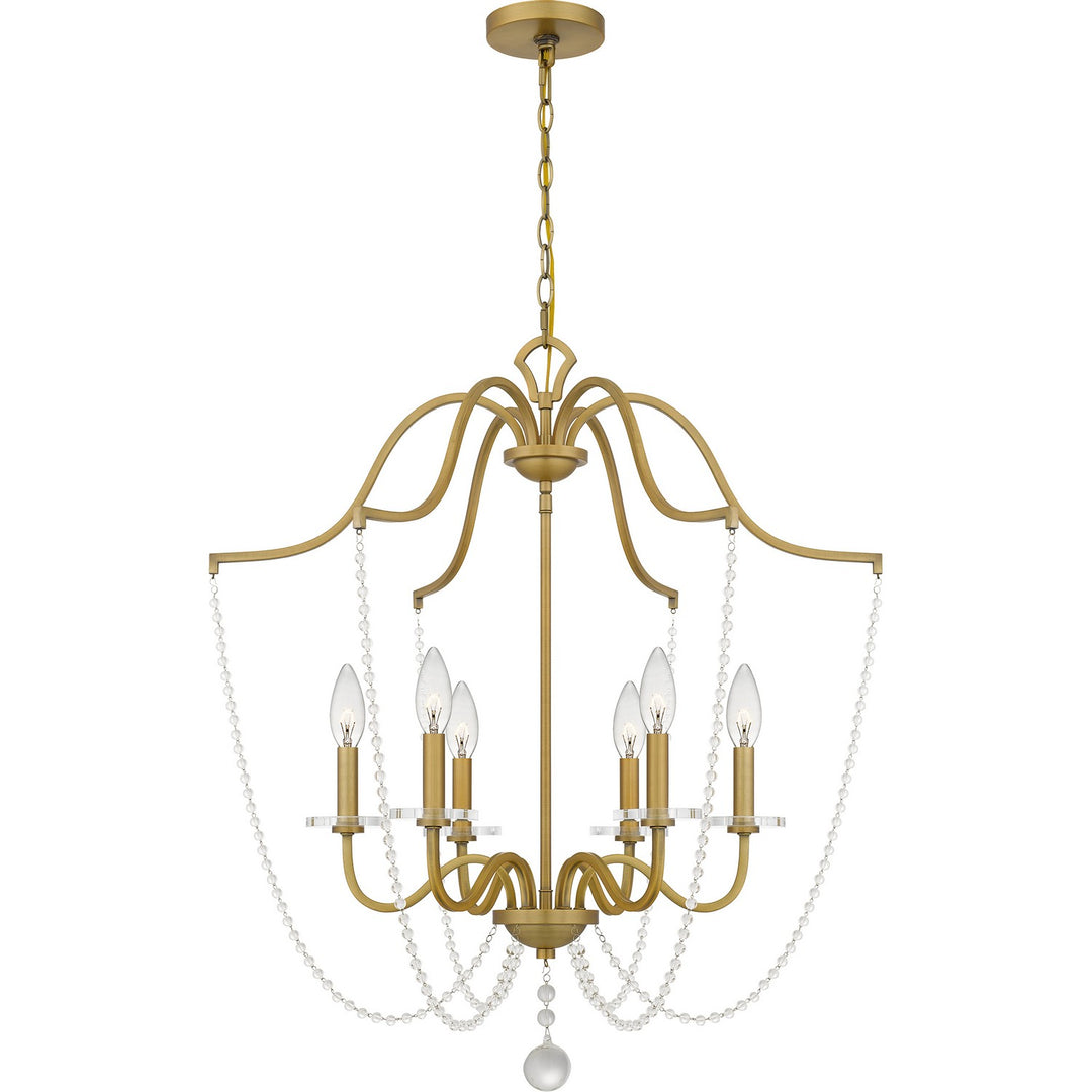 Quoizel - SDY5028AB - Six Light Chandelier - Sunday - Aged Brass