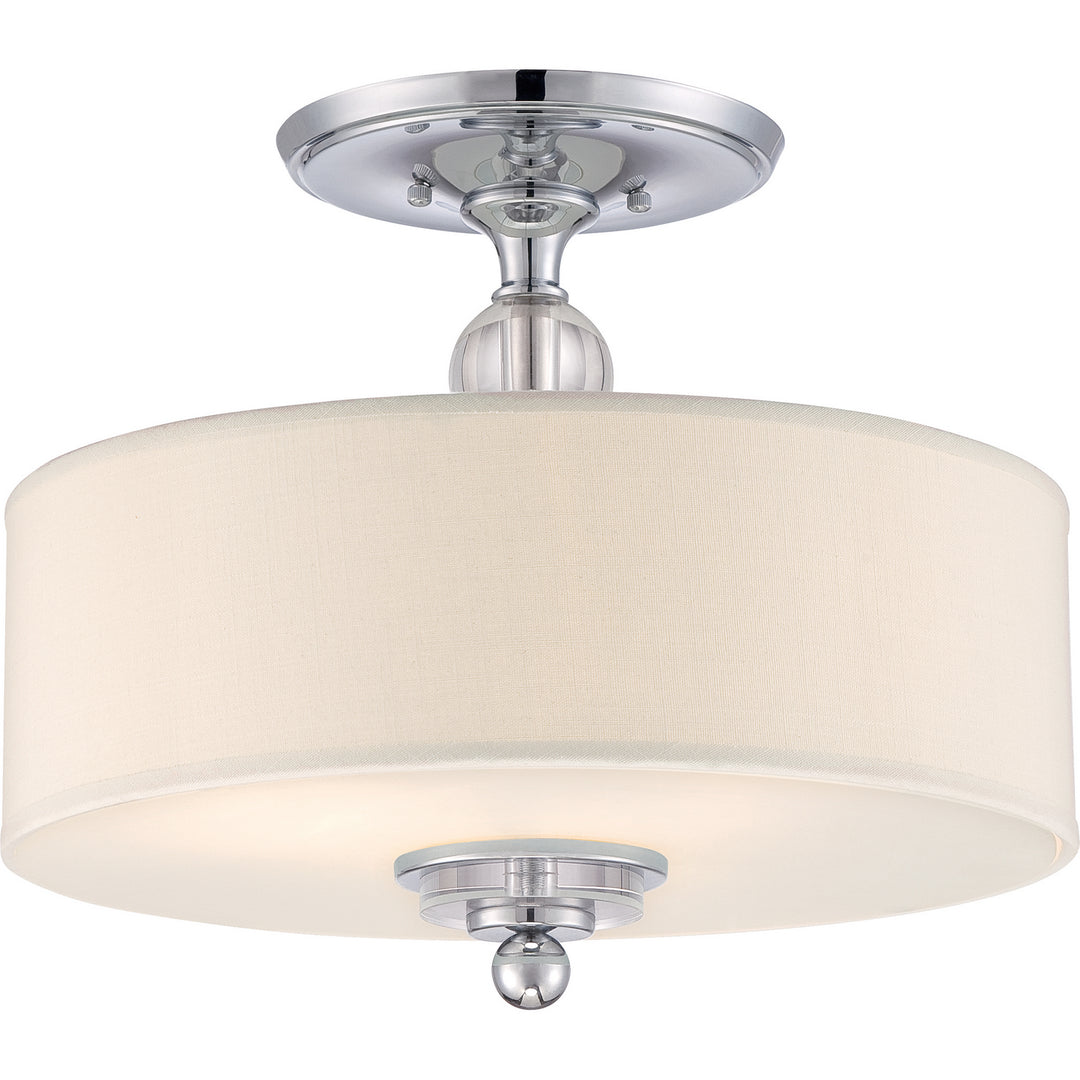 Quoizel - DW1717C - Three Light Semi-Flush Mount - Downtown - Polished Chrome