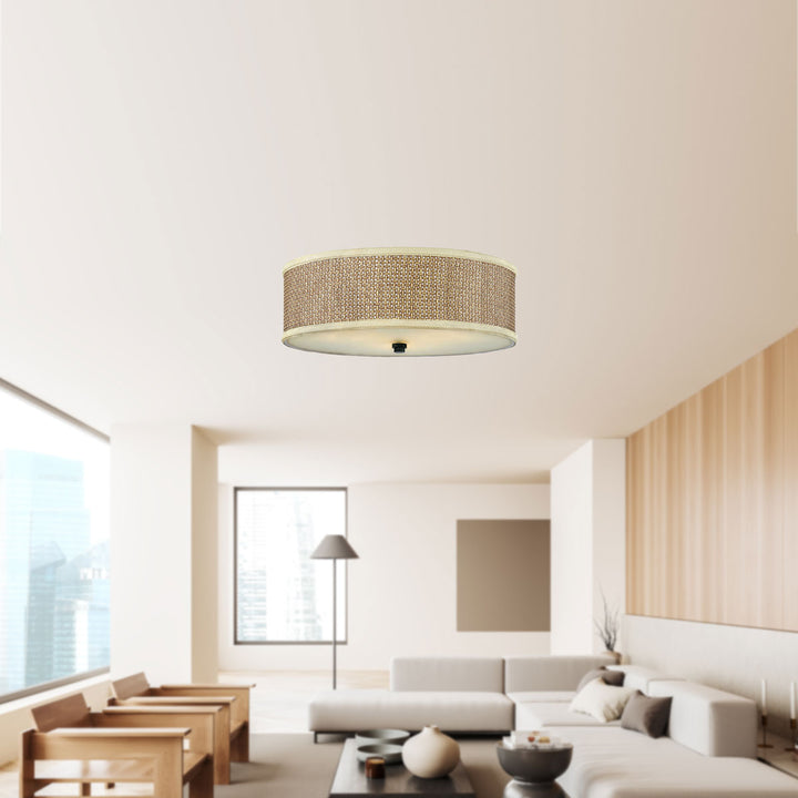 Three Light Flush Mount