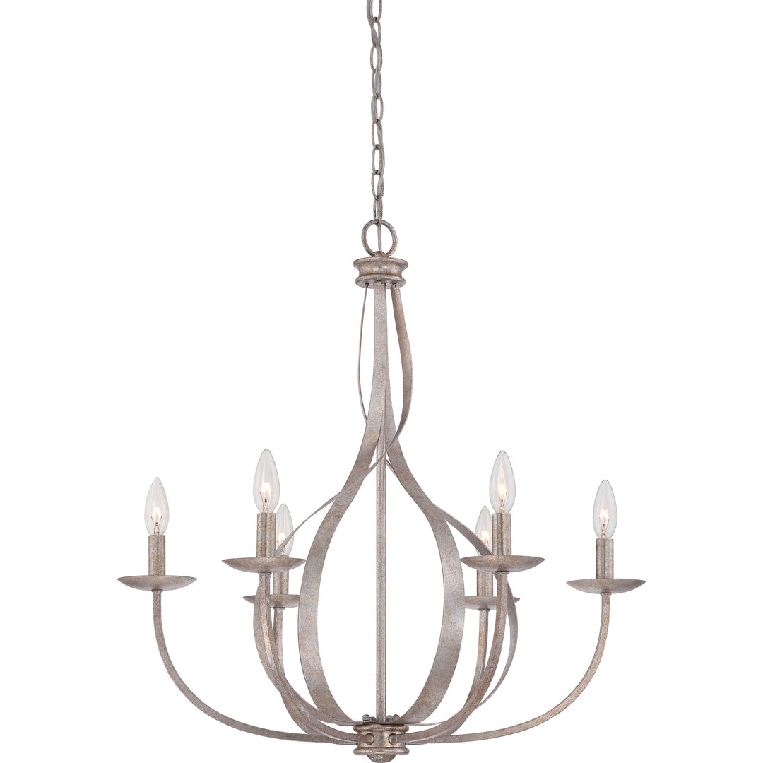 Quoizel - SER5006IF - Six Light Chandelier - Serenity - Italian Fresco