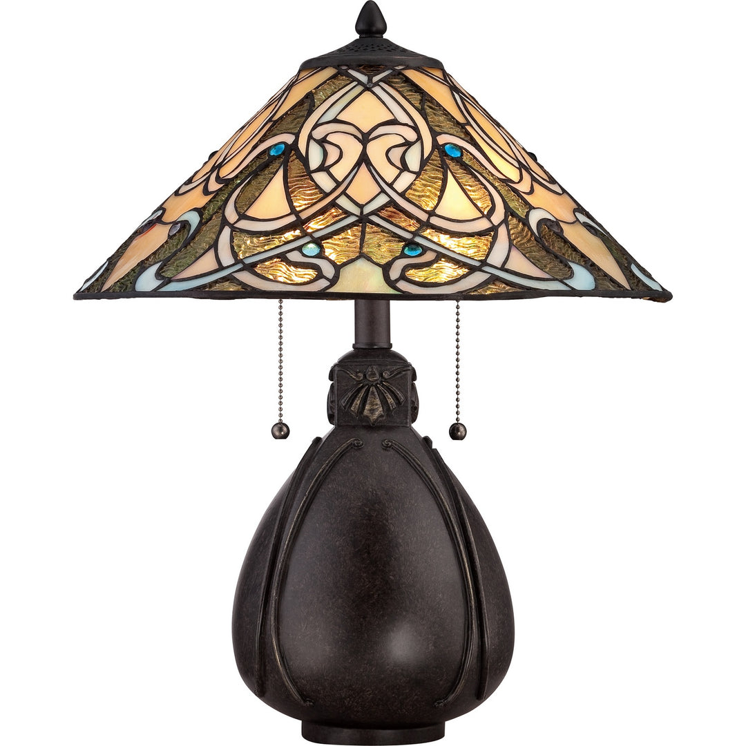 Quoizel - TF1846TIB - Two Light Table Lamp - India - Imperial Bronze