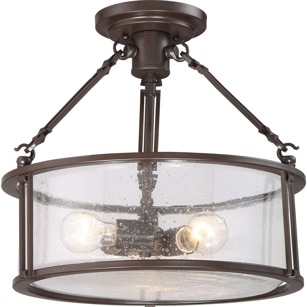 Quoizel - BCN1716WT - Three Light Semi-Flush Mount - Buchanan - Western Bronze