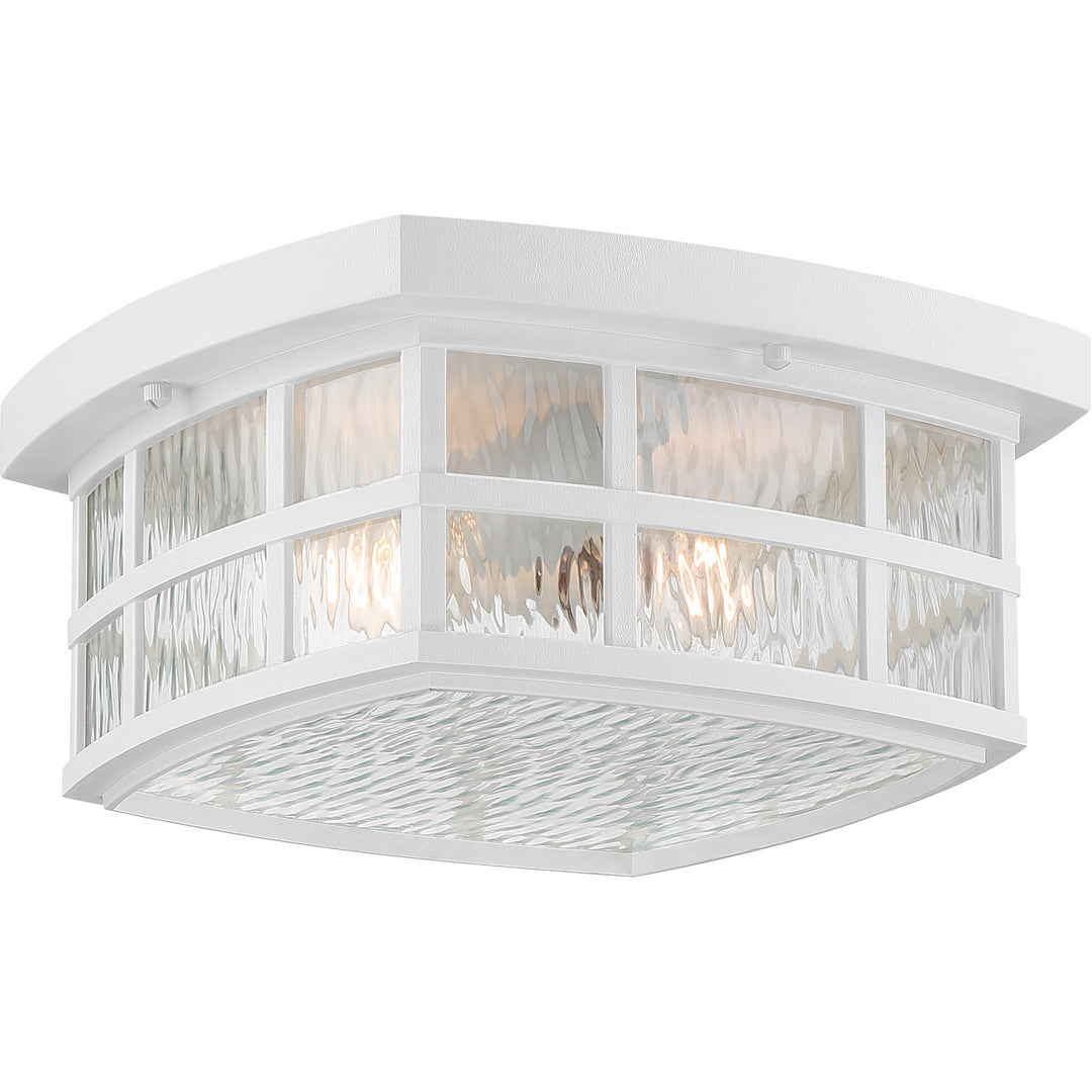 Quoizel - SNN1612W - Two Light Outdoor Flush Mount - Stonington - White