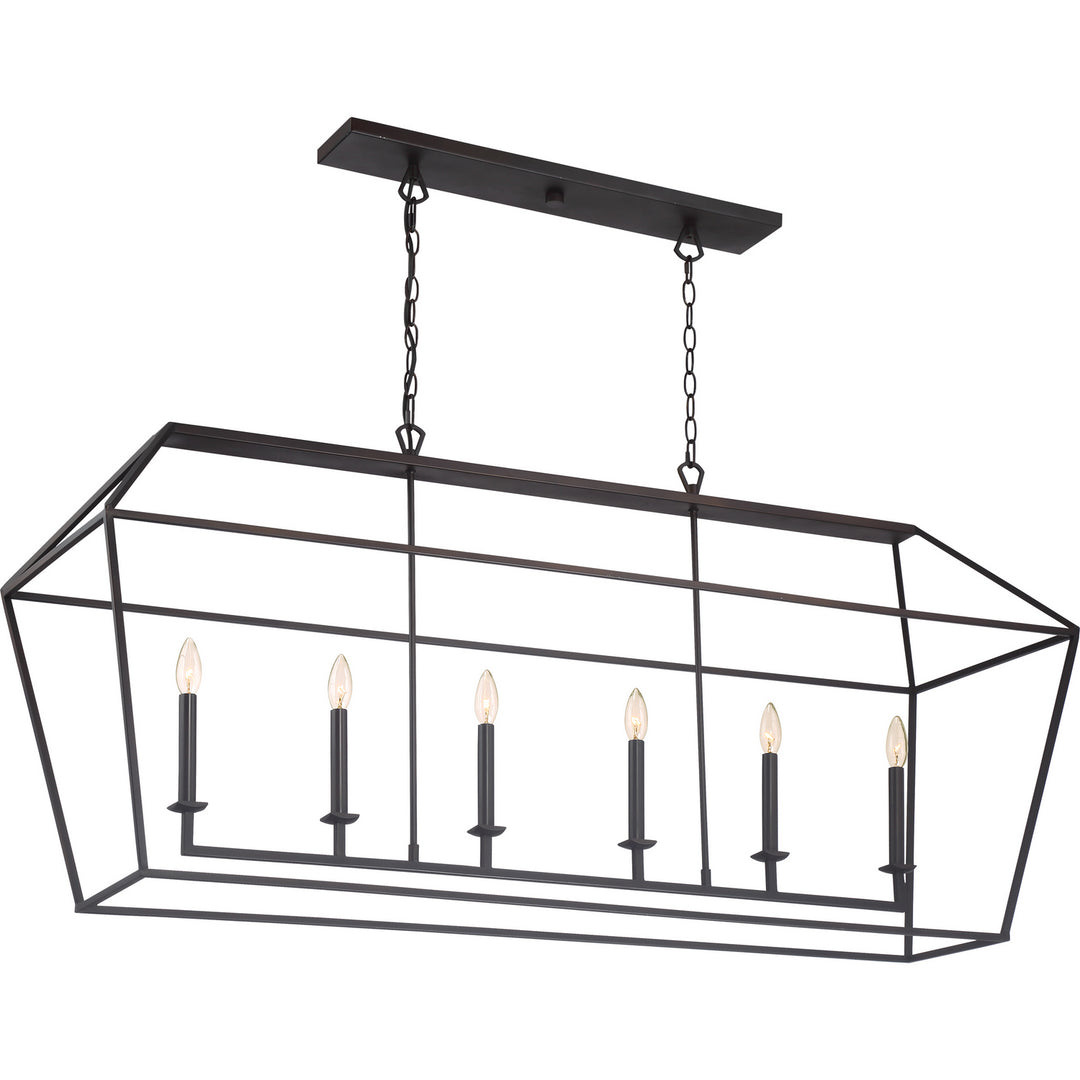 Quoizel - AVY654PN - Six Light Island Chandelier - Aviary - Palladian Bronze