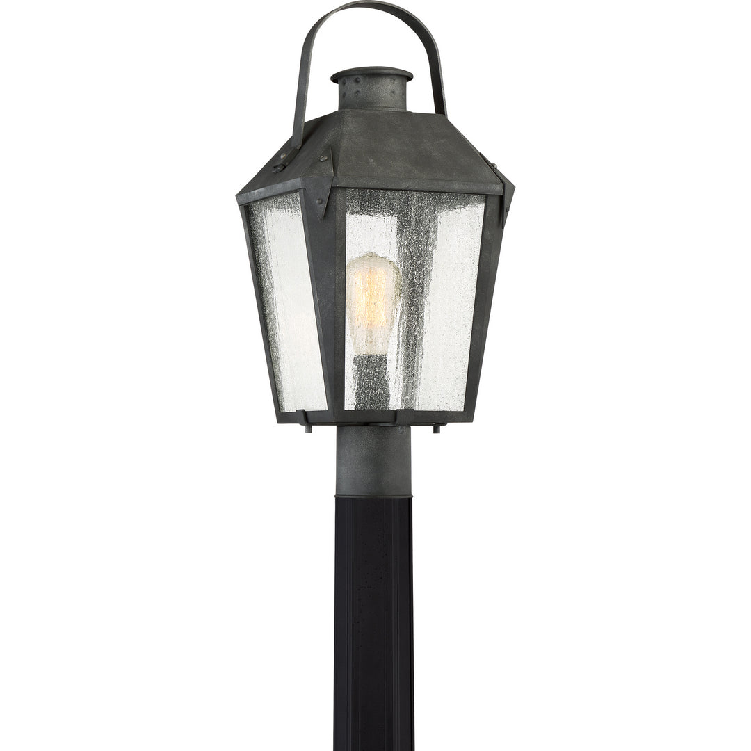 Quoizel - CRG9010MB - One Light Outdoor Post Mount - Carriage - Mottled Black