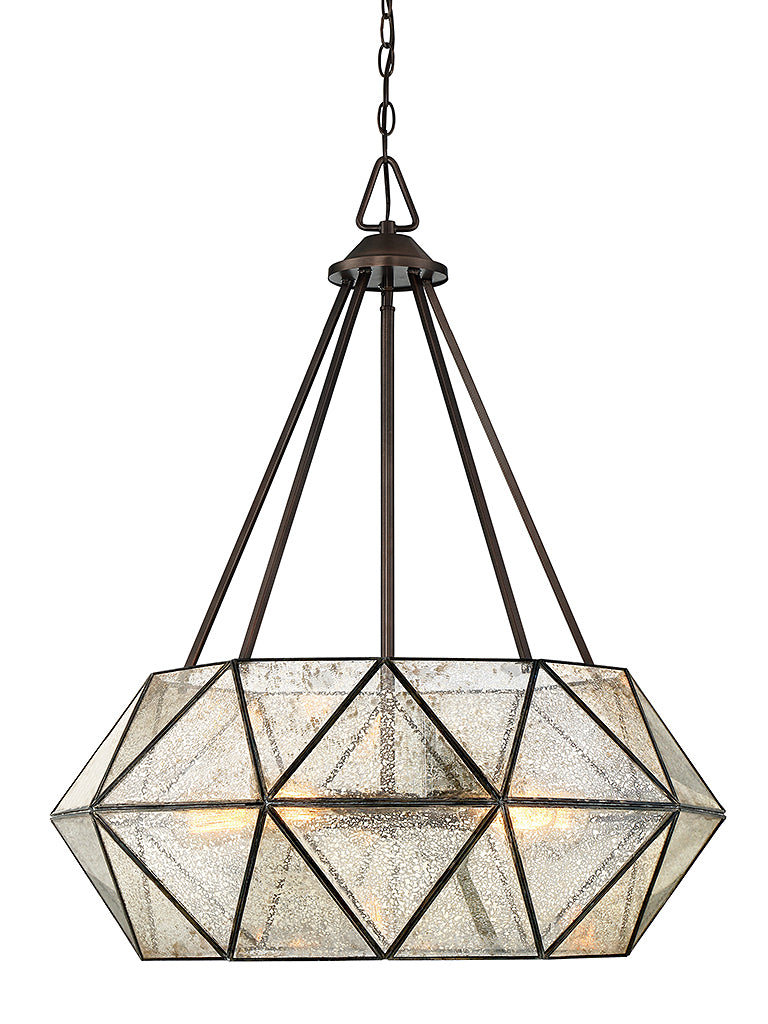 Ashley House - 7-9009-5-28 - Five Light Pendant - Tartan - Oiled Burnished Bronze