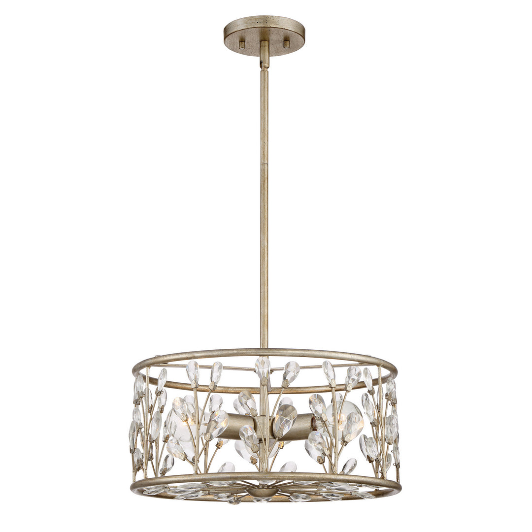 Quoizel - MDL1716VG - Three Light Semi-Flush Mount - Meadow Lane - Vintage Gold