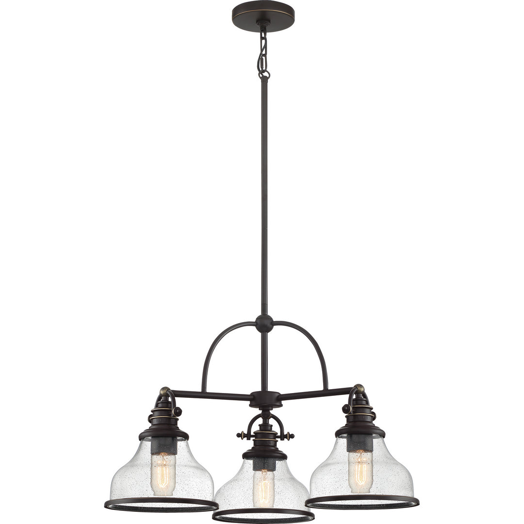 Quoizel - GRTS5103PN - Three Light Chandelier - Grant - Palladian Bronze