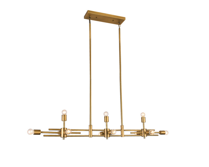 Lexington House - DU105G - 11 Light Chandelier - Matte Brass
